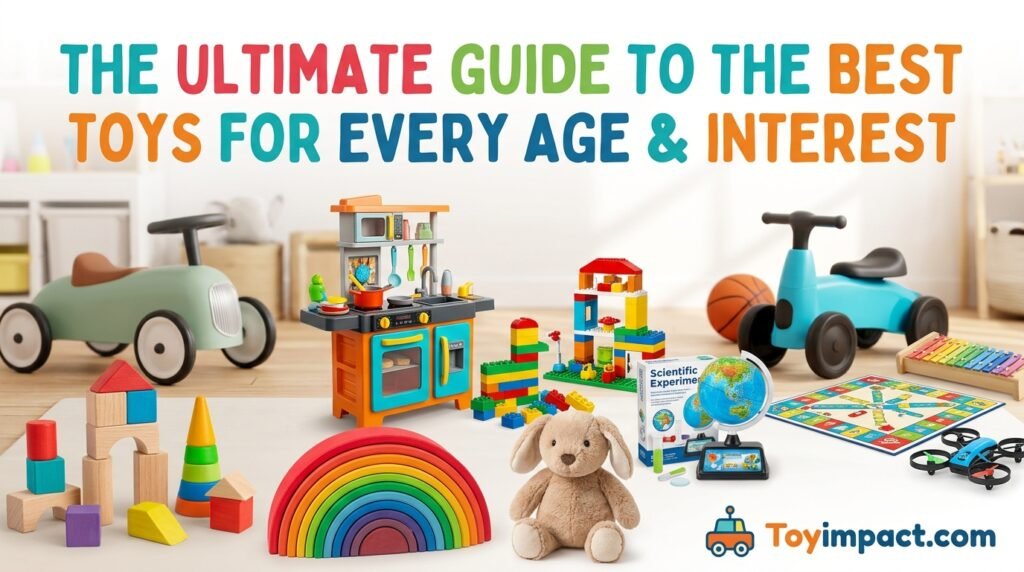Best Toys Guide - Colorful building blocks and play toys arranged beautifully